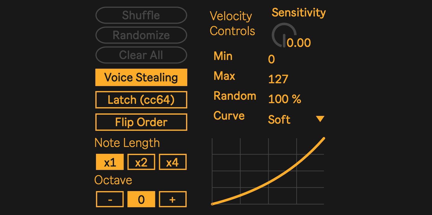 Shared settings screenshot